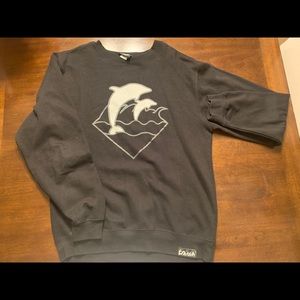 Medium Sized Pink Dolphin Black Pullover